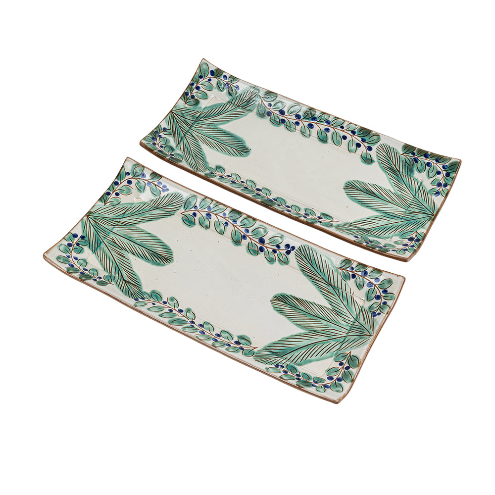 Palm Grove Rectangular Plate
