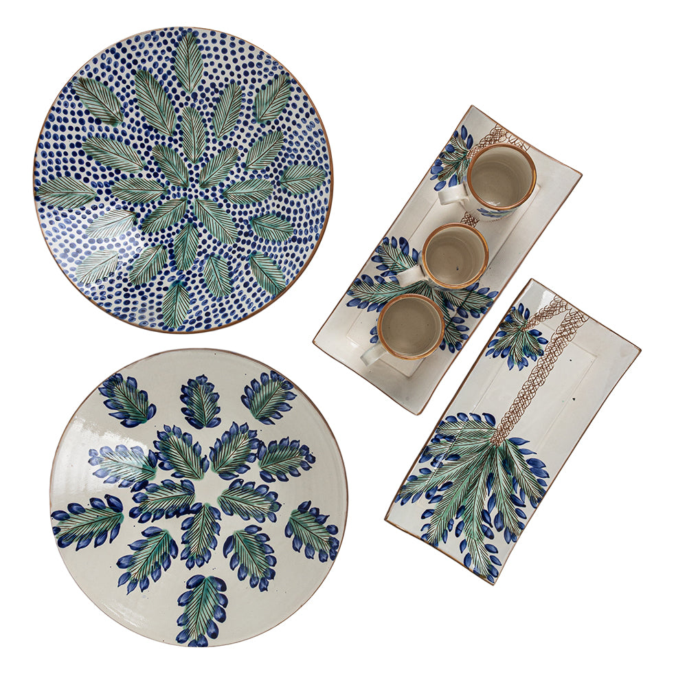 Green Round Plate