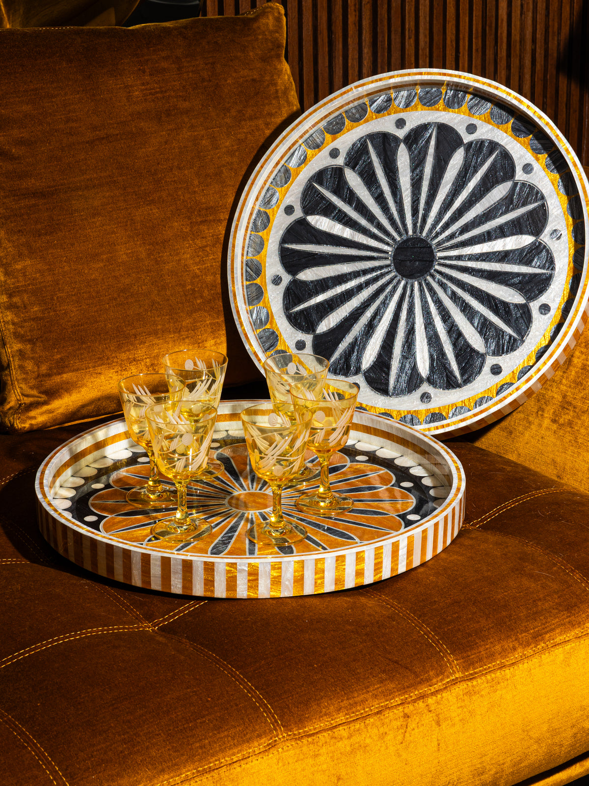 The Amber Laurel | Juice Glasses Set