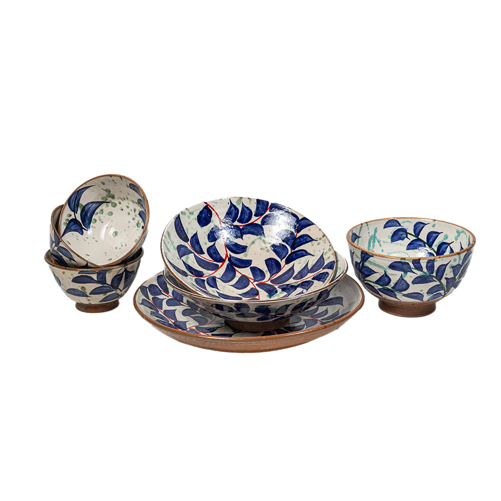 Blue Leaf Bowl Small