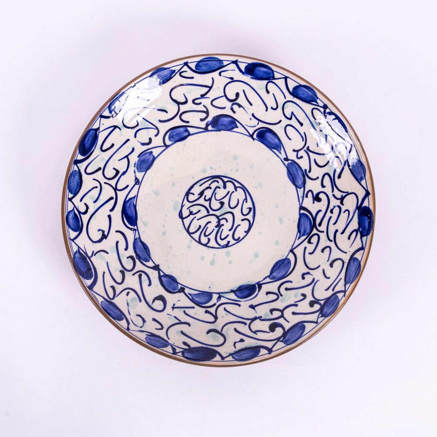 Indigo Arabesque Plate