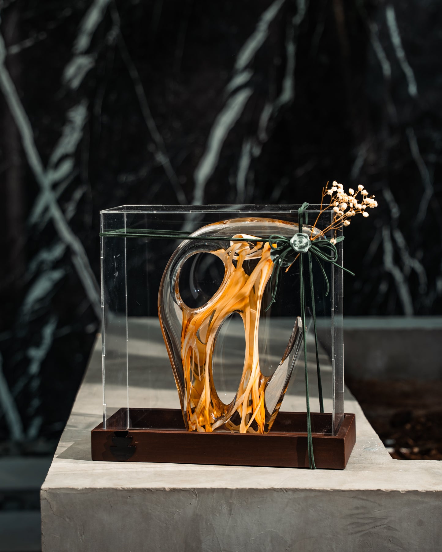 Honey Marble Drift Sculpture (Medium)