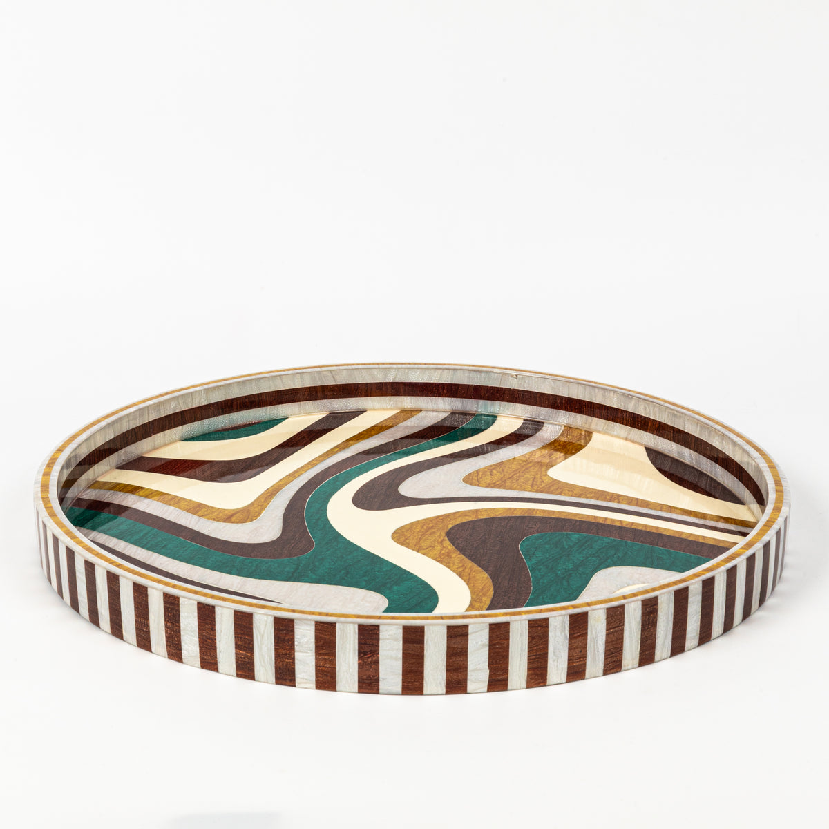 Emerald Swirl Tray