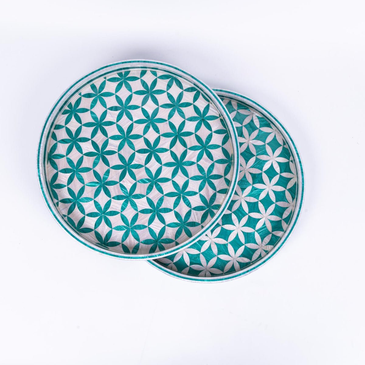 Bloom Round Iovry Tray