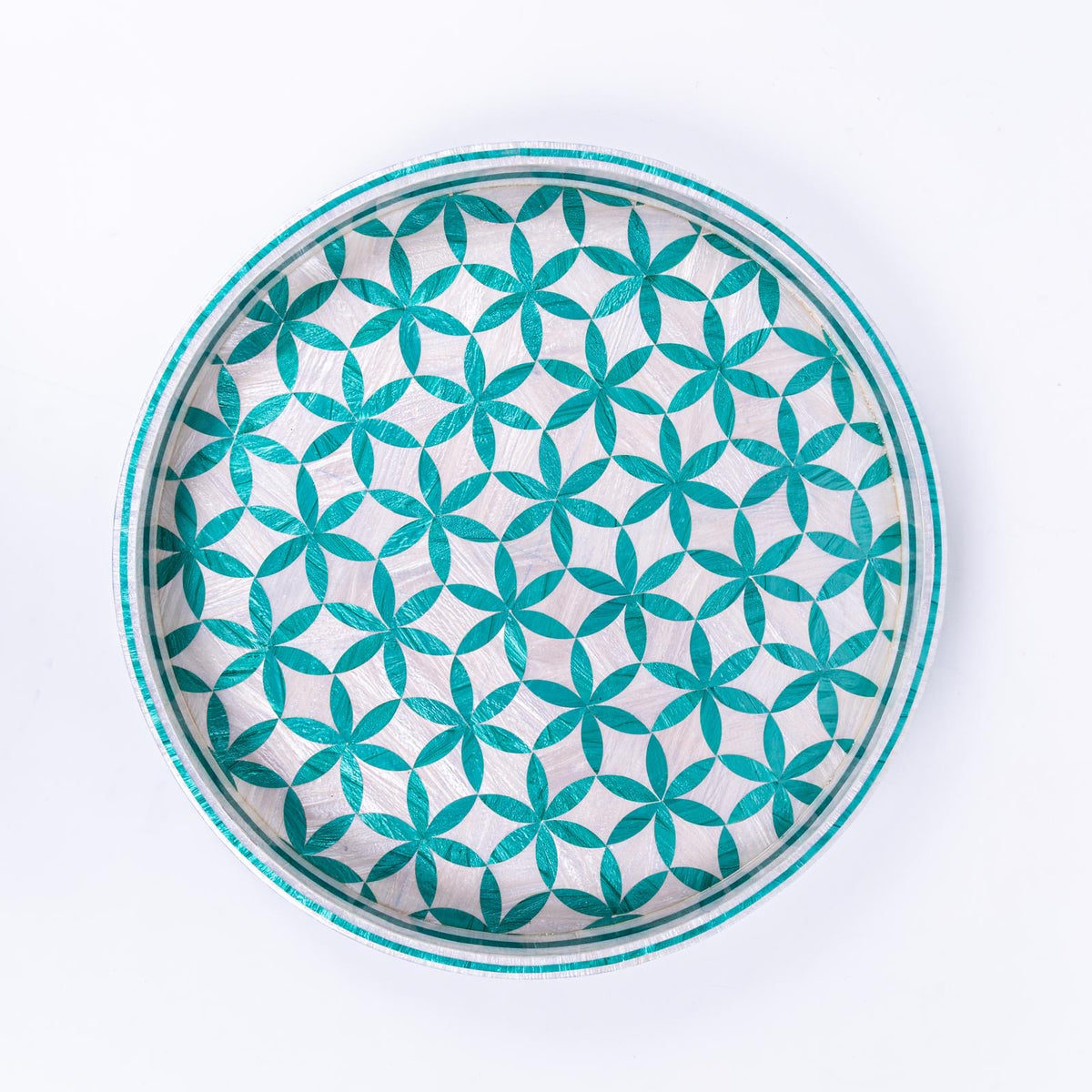 Bloom Round Iovry Tray