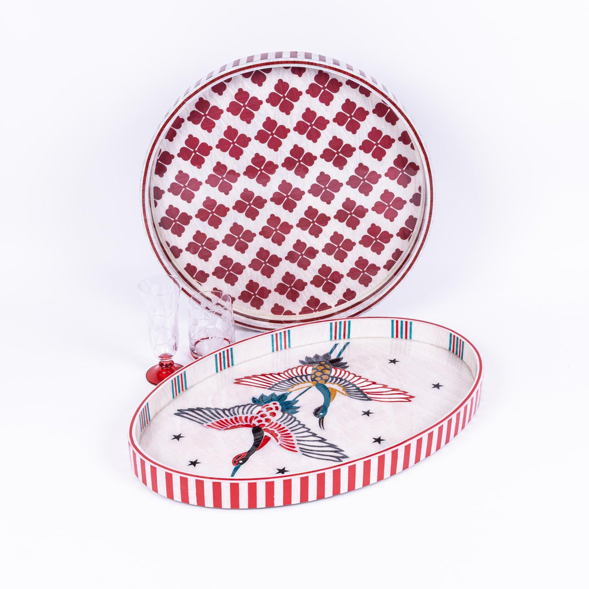 Twins Carnes- Oval Tray