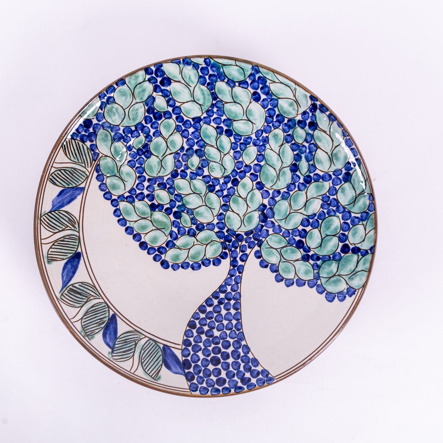 Azure Tree Large Plate