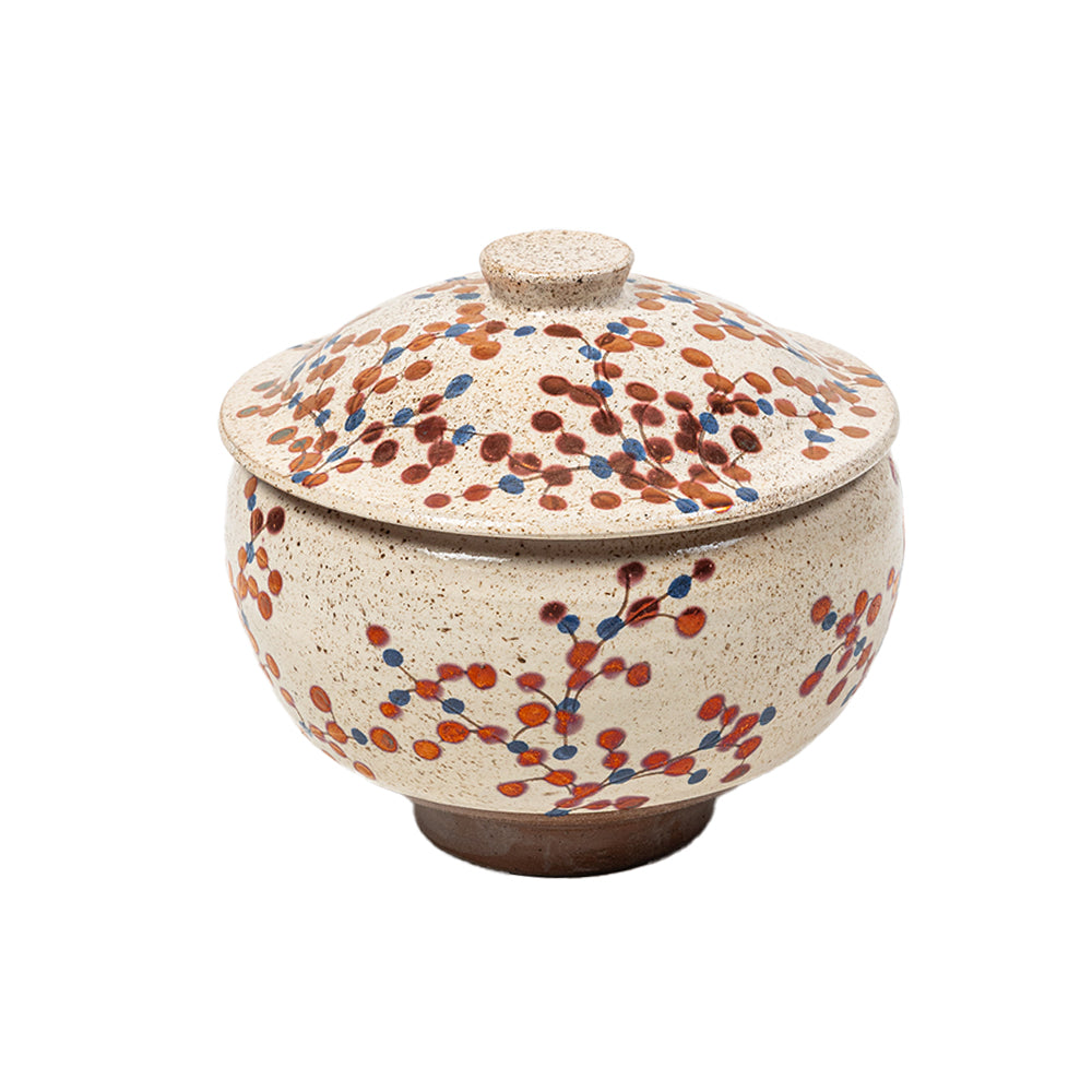 Berry Vine Lidded Pot