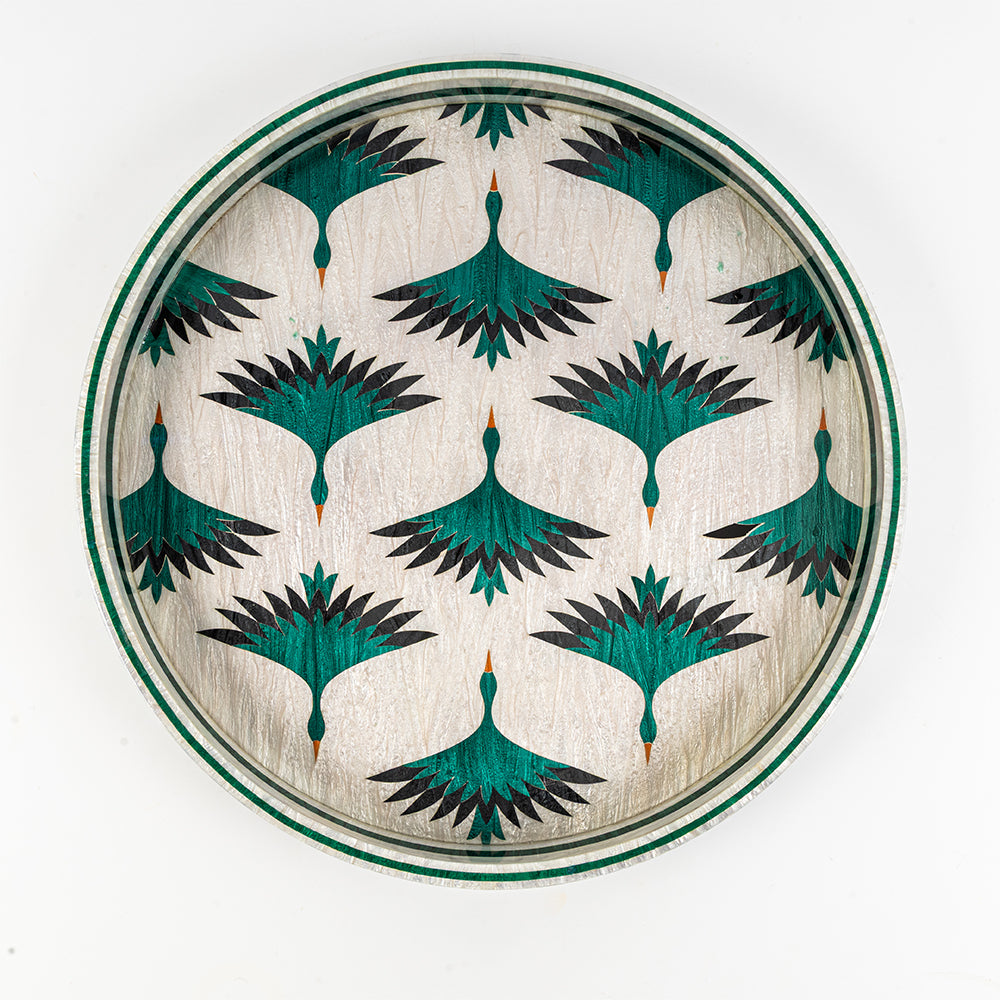 Green Swan Tray