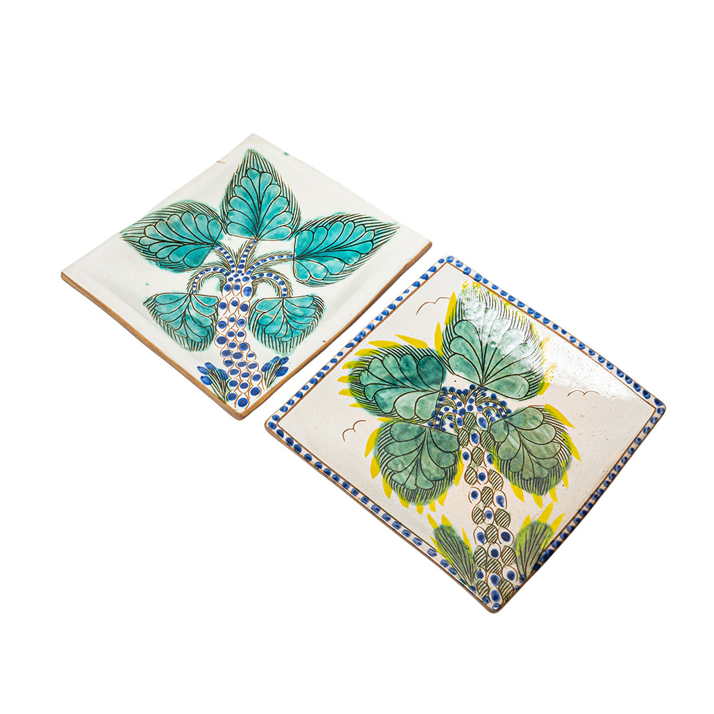 Turquoise Square Plate