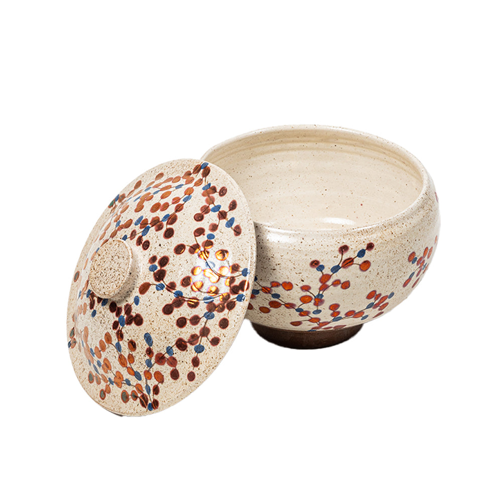 Berry Vine Lidded Pot