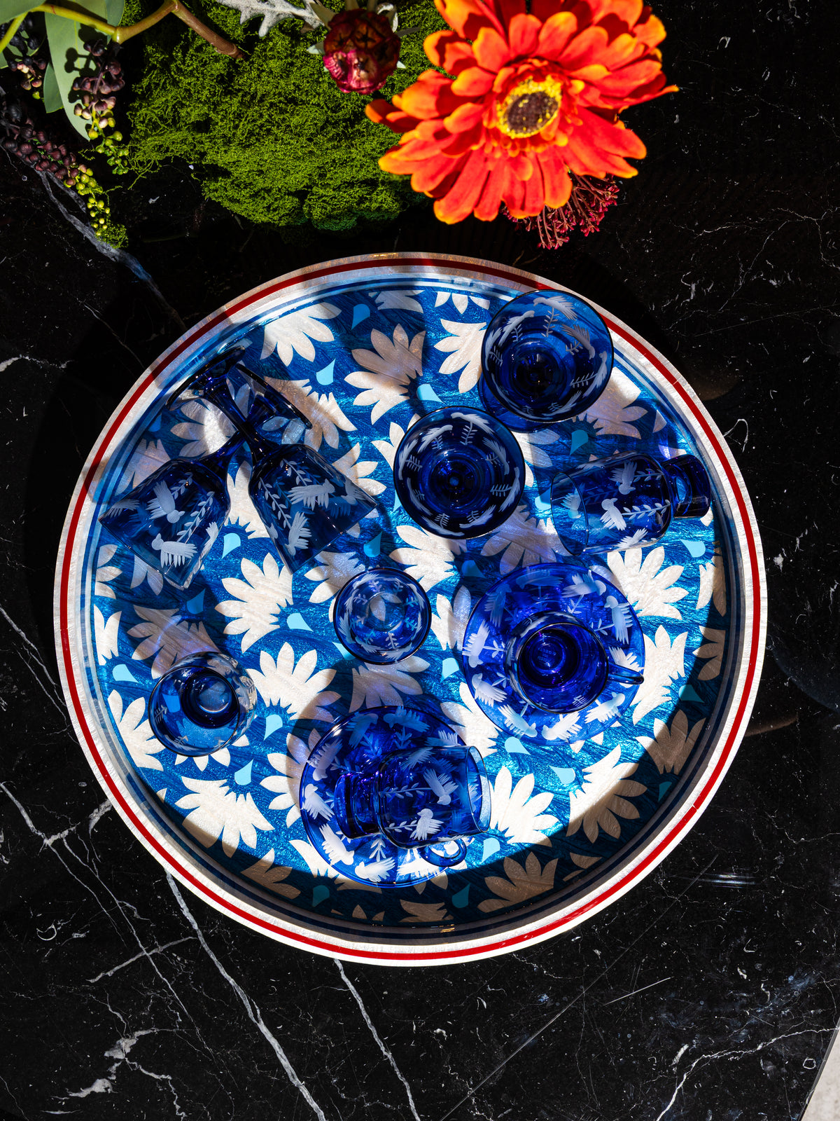 The Blue Doves Collection | Water Glasses Set 🕊️
