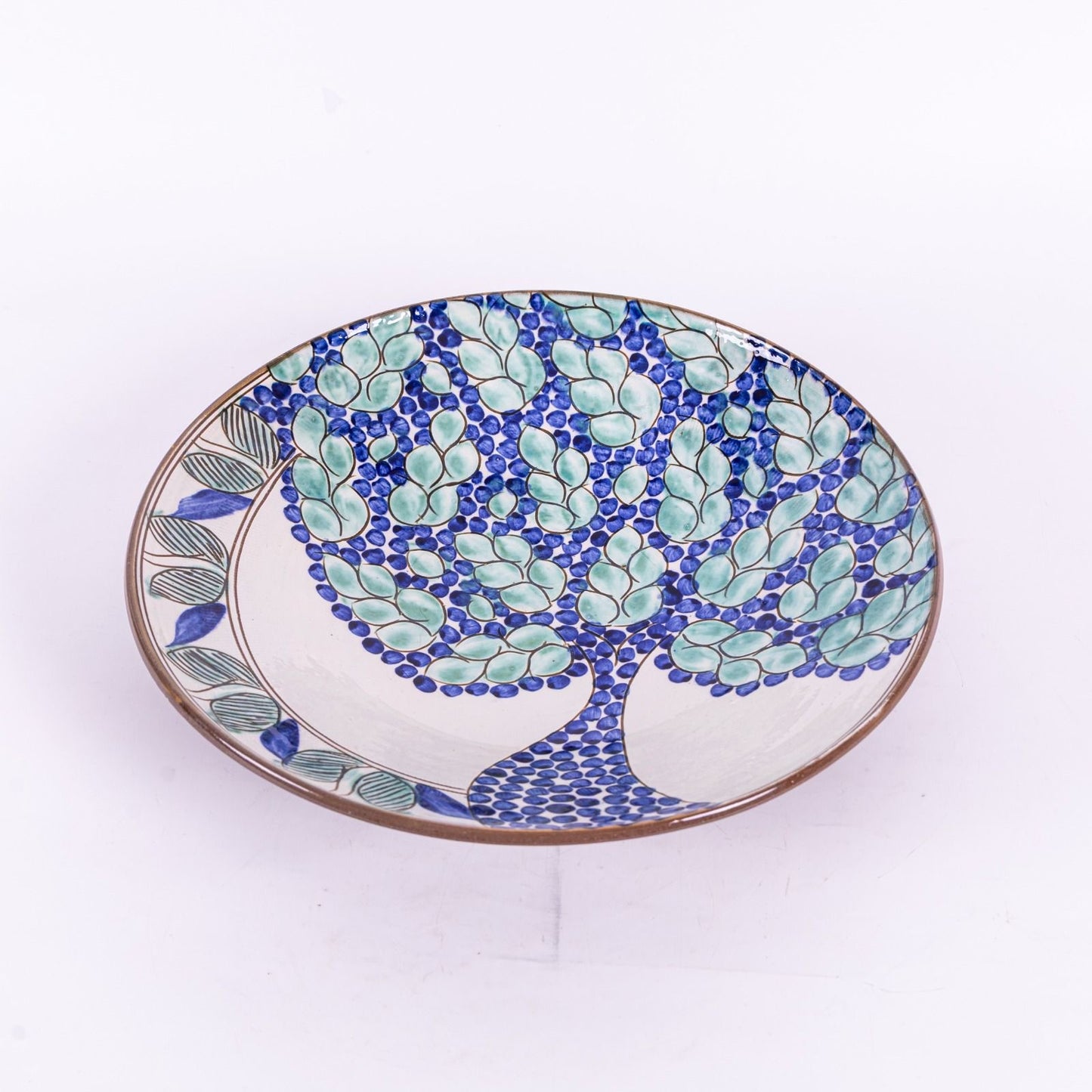 Azure Tree Large Plate