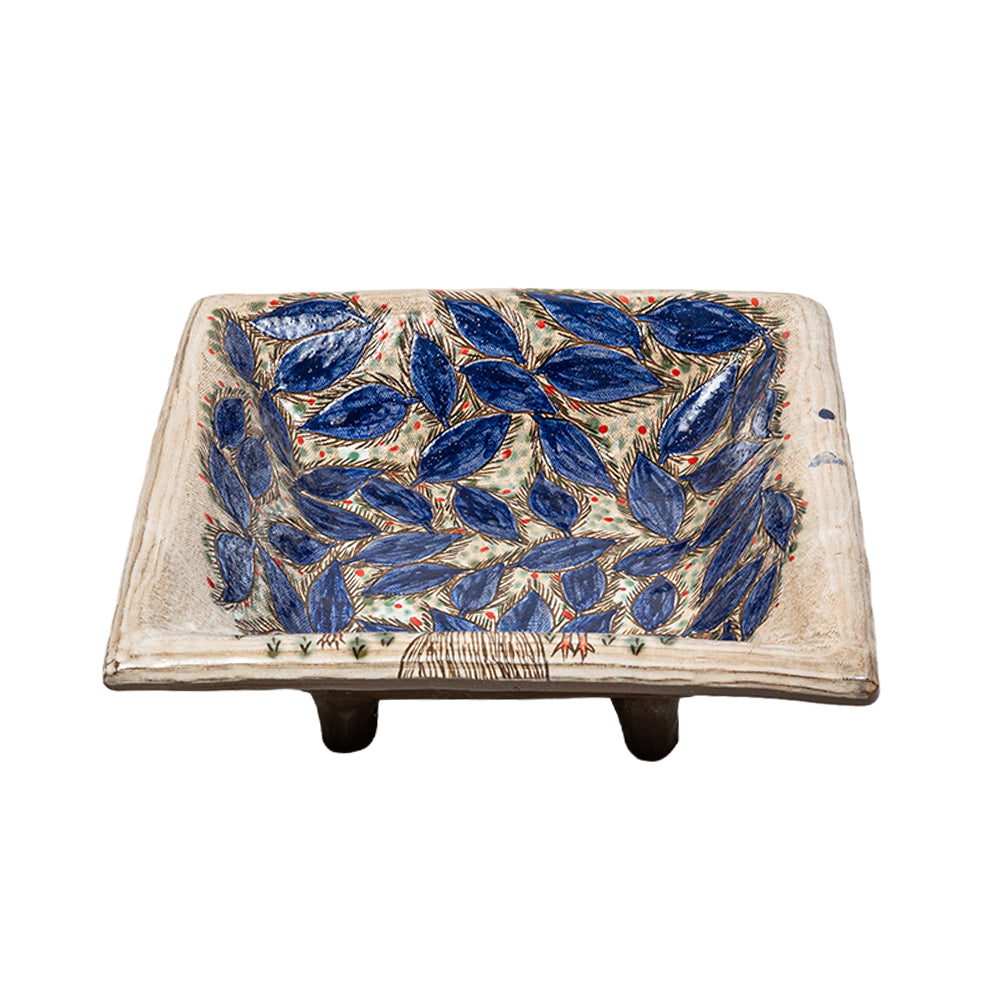 Blue Leaf Bowl