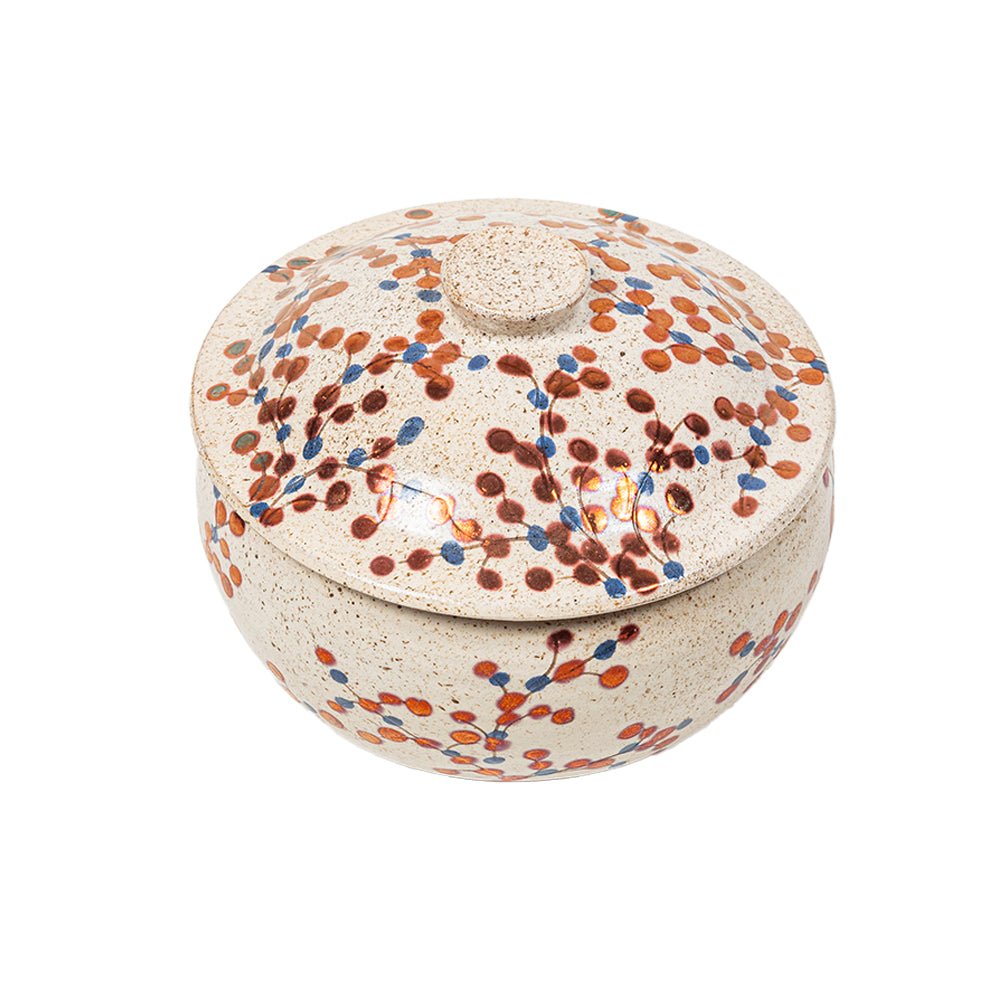 Berry Vine Lidded Pot