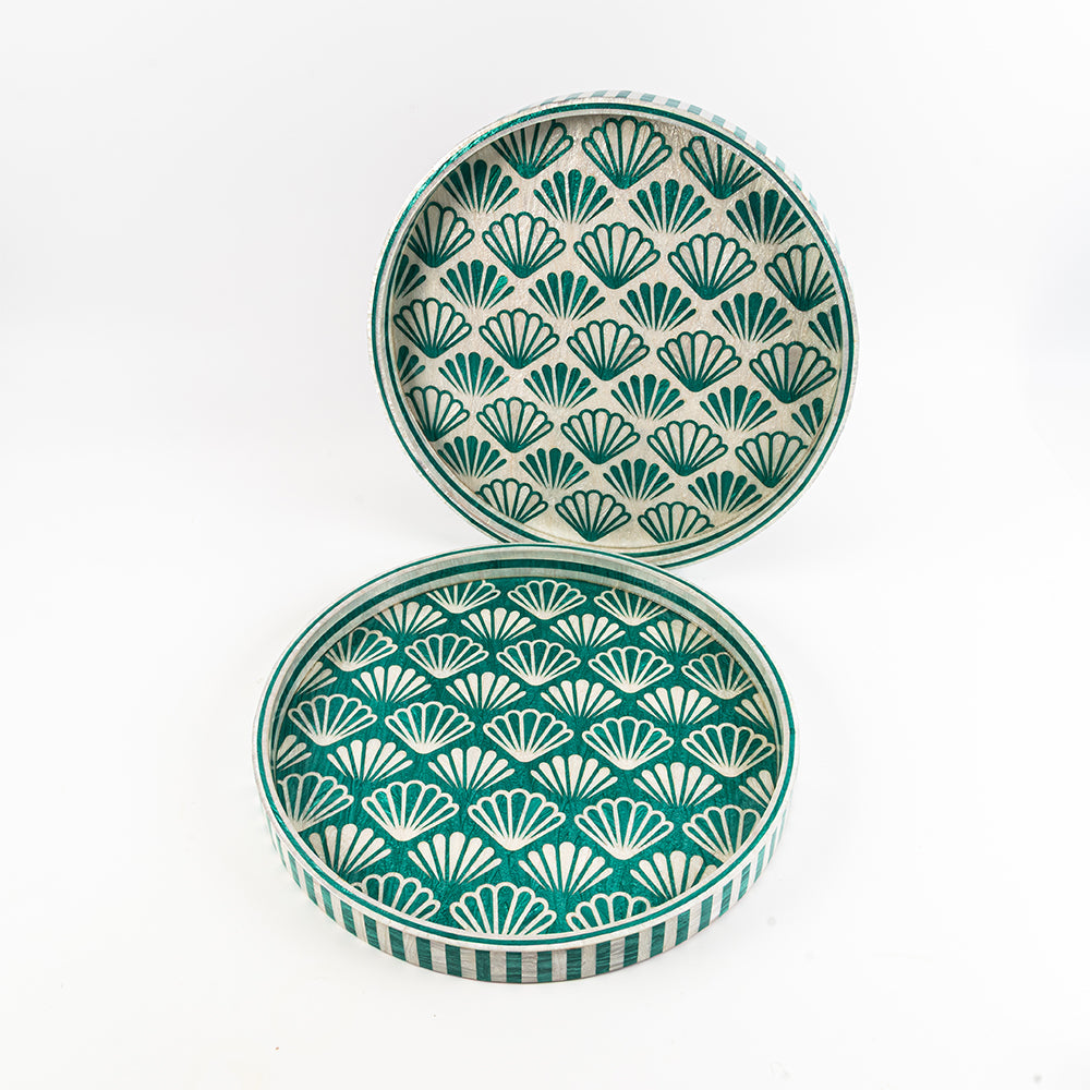 Green Shell Tray