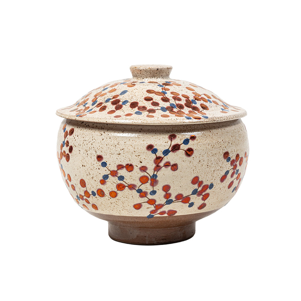 Berry Vine Lidded Pot