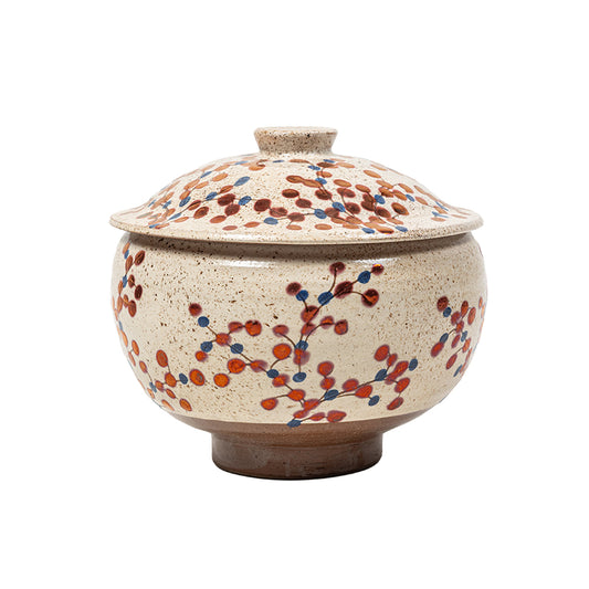 Berry Vine Lidded Pot