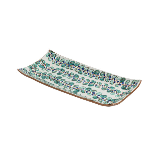 Olive Branch Rectangular Tray