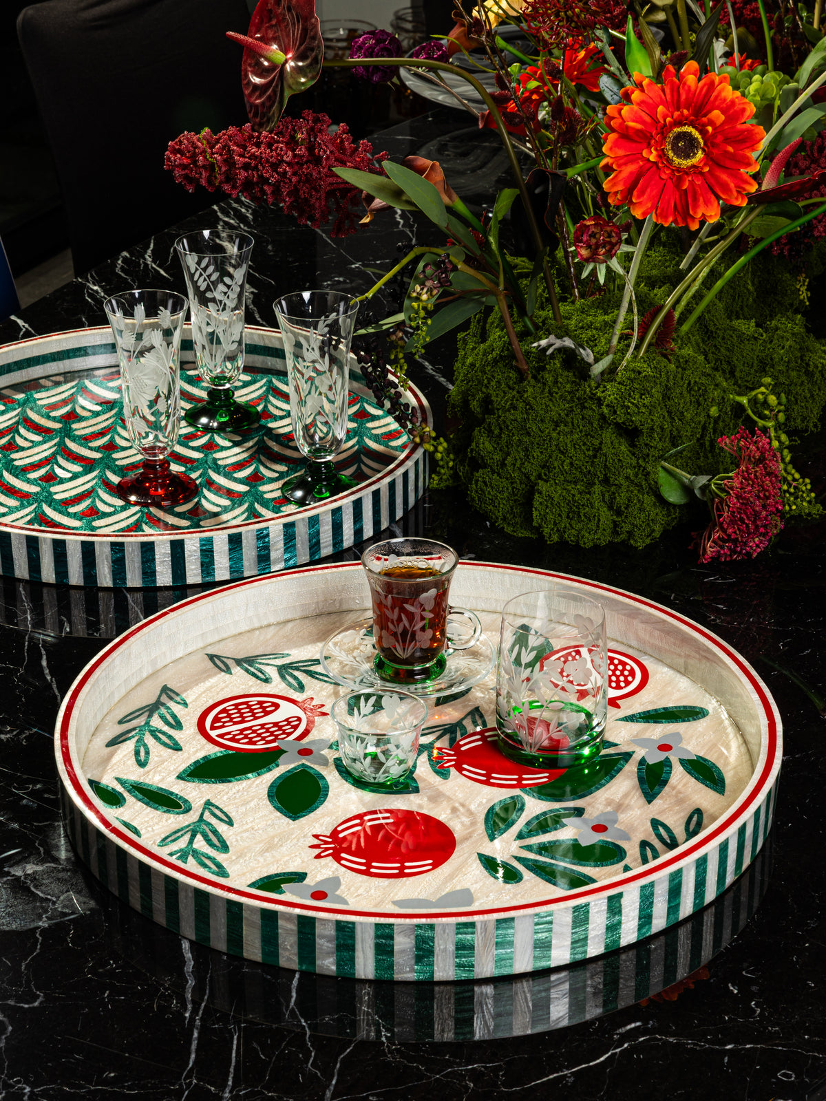 The Green Laurel  | Tea & Coffee Set