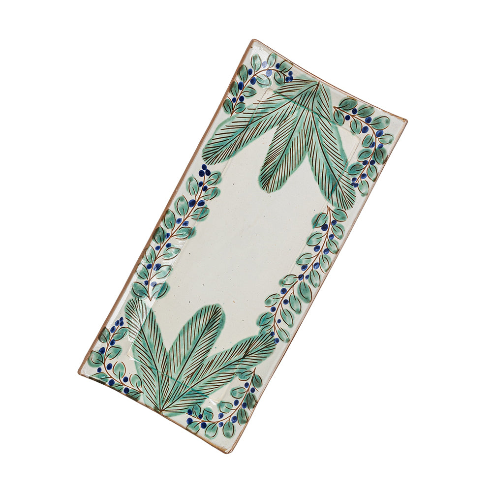 Palm Grove Rectangular Plate