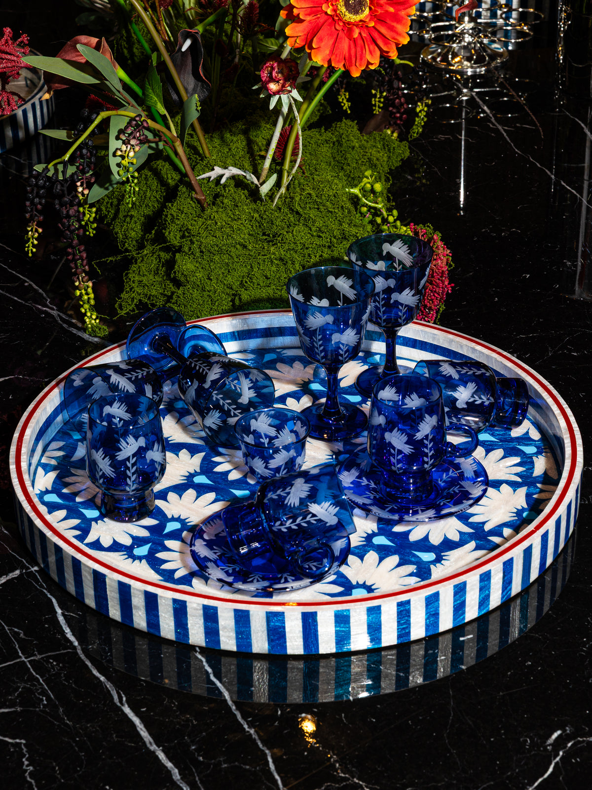 The Blue Doves Collection | Water Glasses Set 🕊️
