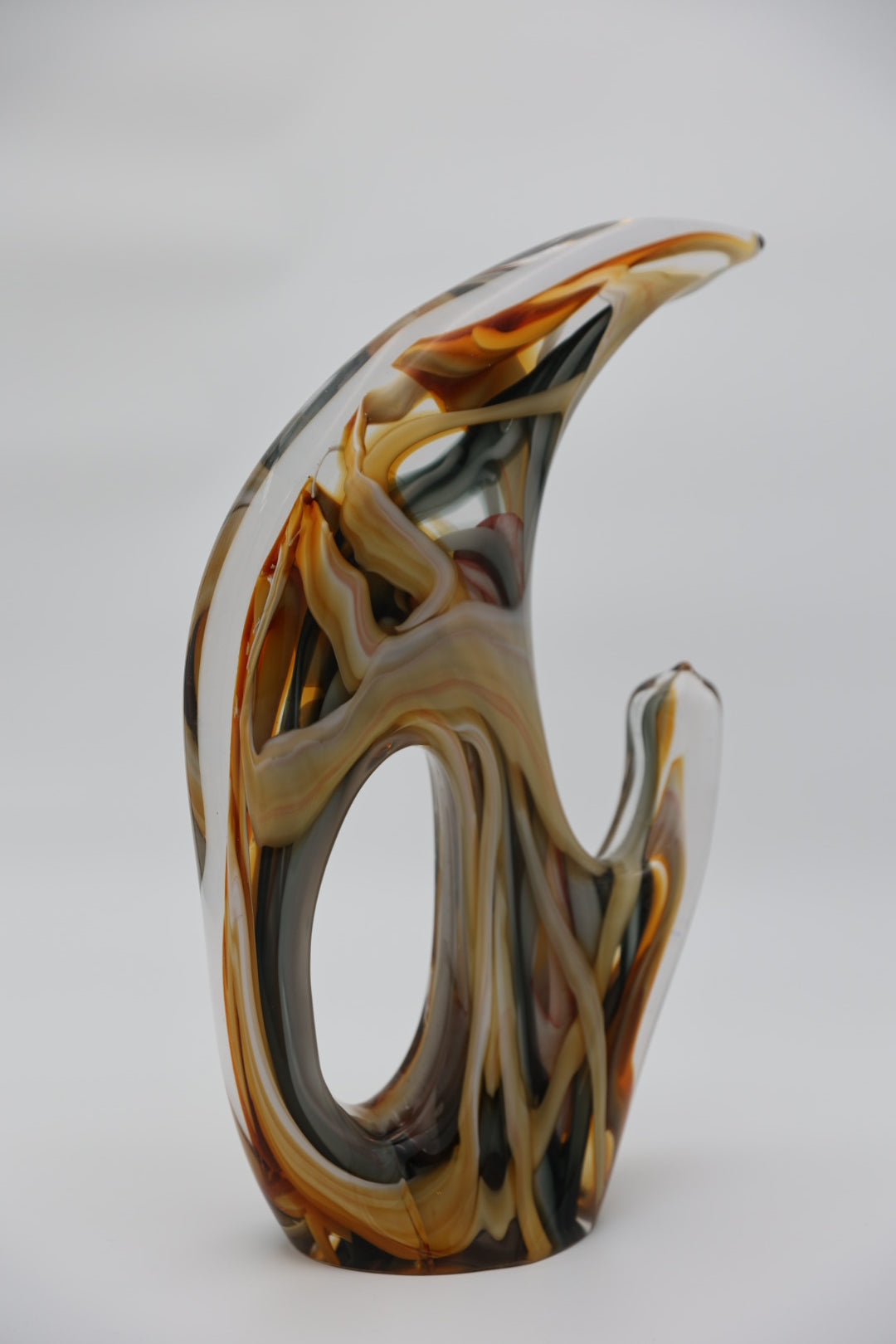 Honey Marble Drift Sculpture (Large)