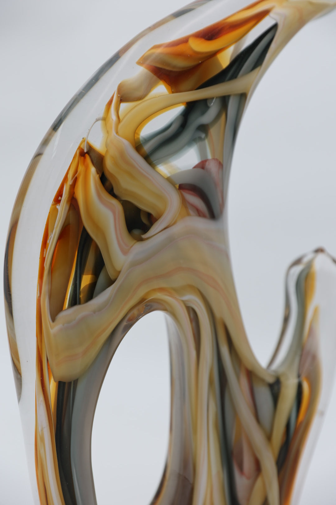 Honey Marble Drift Sculpture (Large)