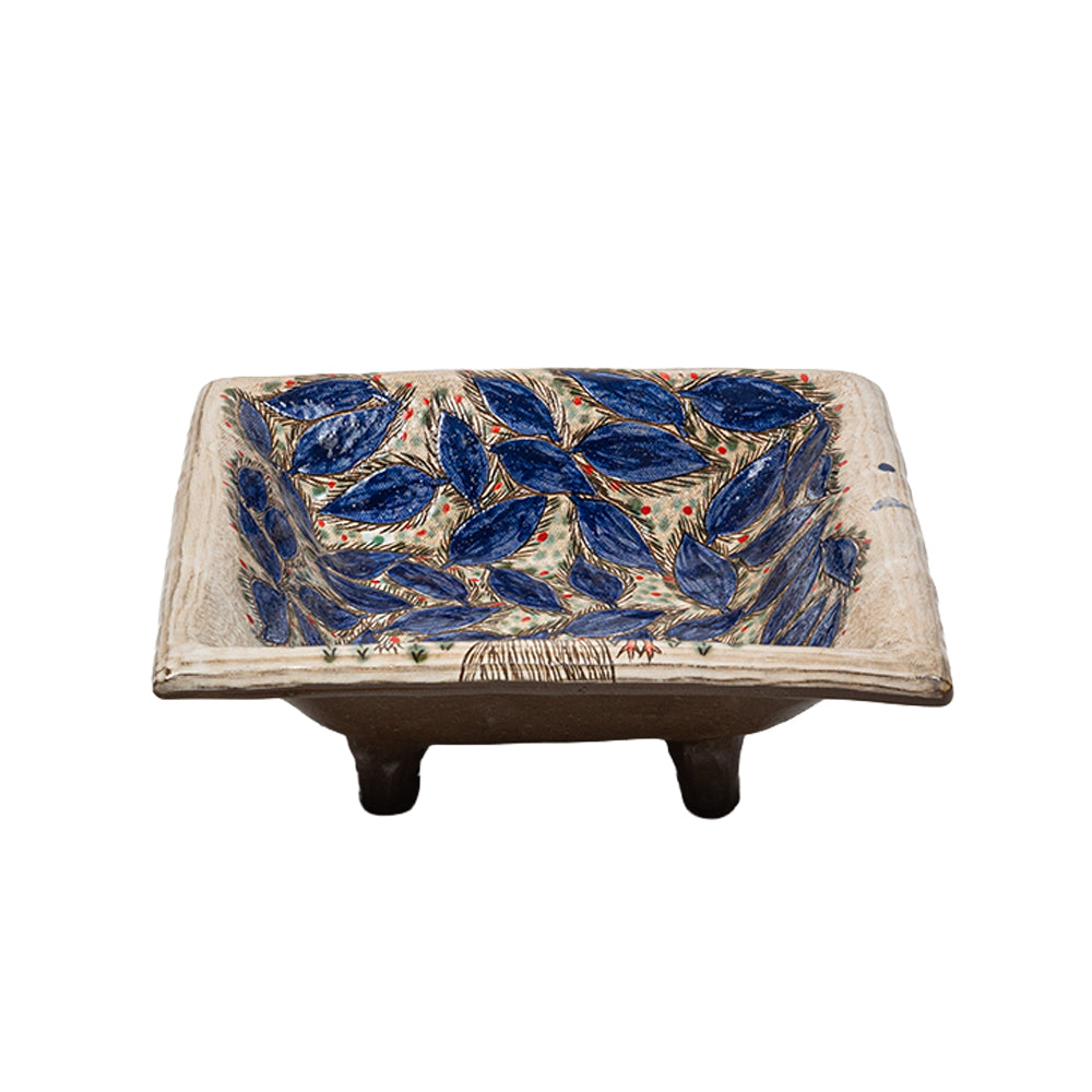Blue Leaf Bowl