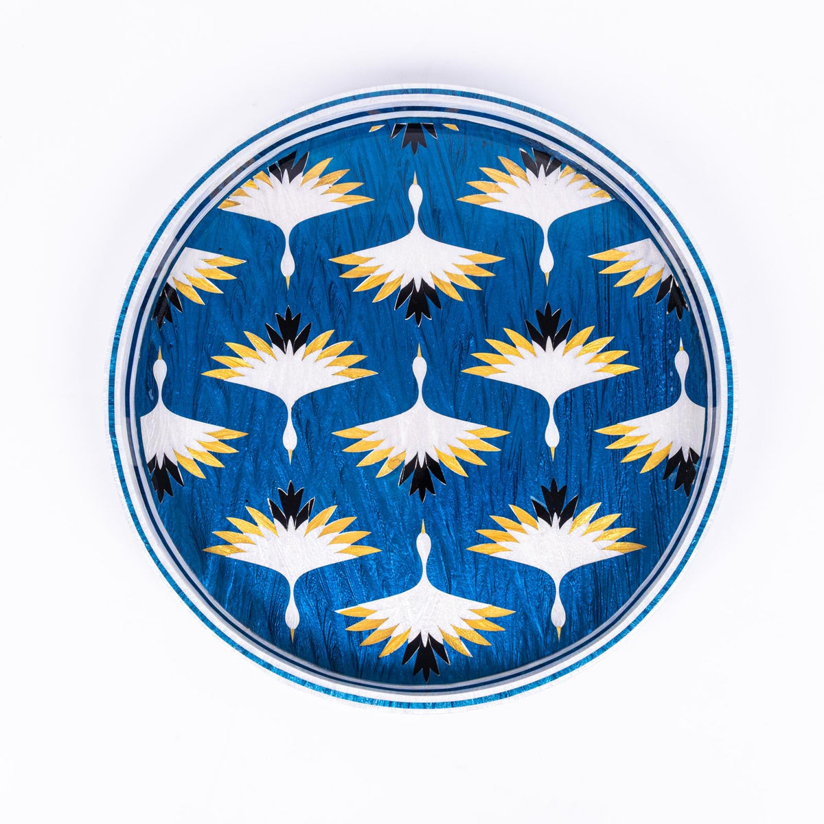 Blue Carne Round Tray