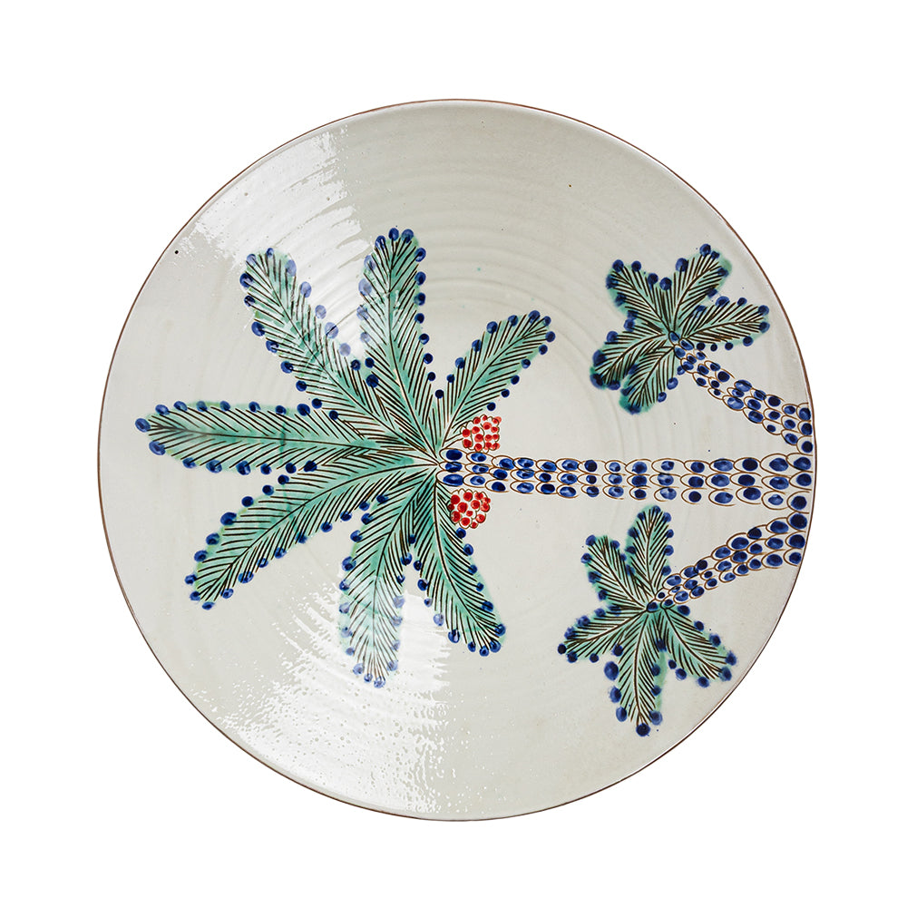 Palm Grove Round Plate
