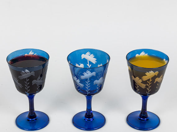 The Blue Doves Collection | Juice Glasses Set 🕊️