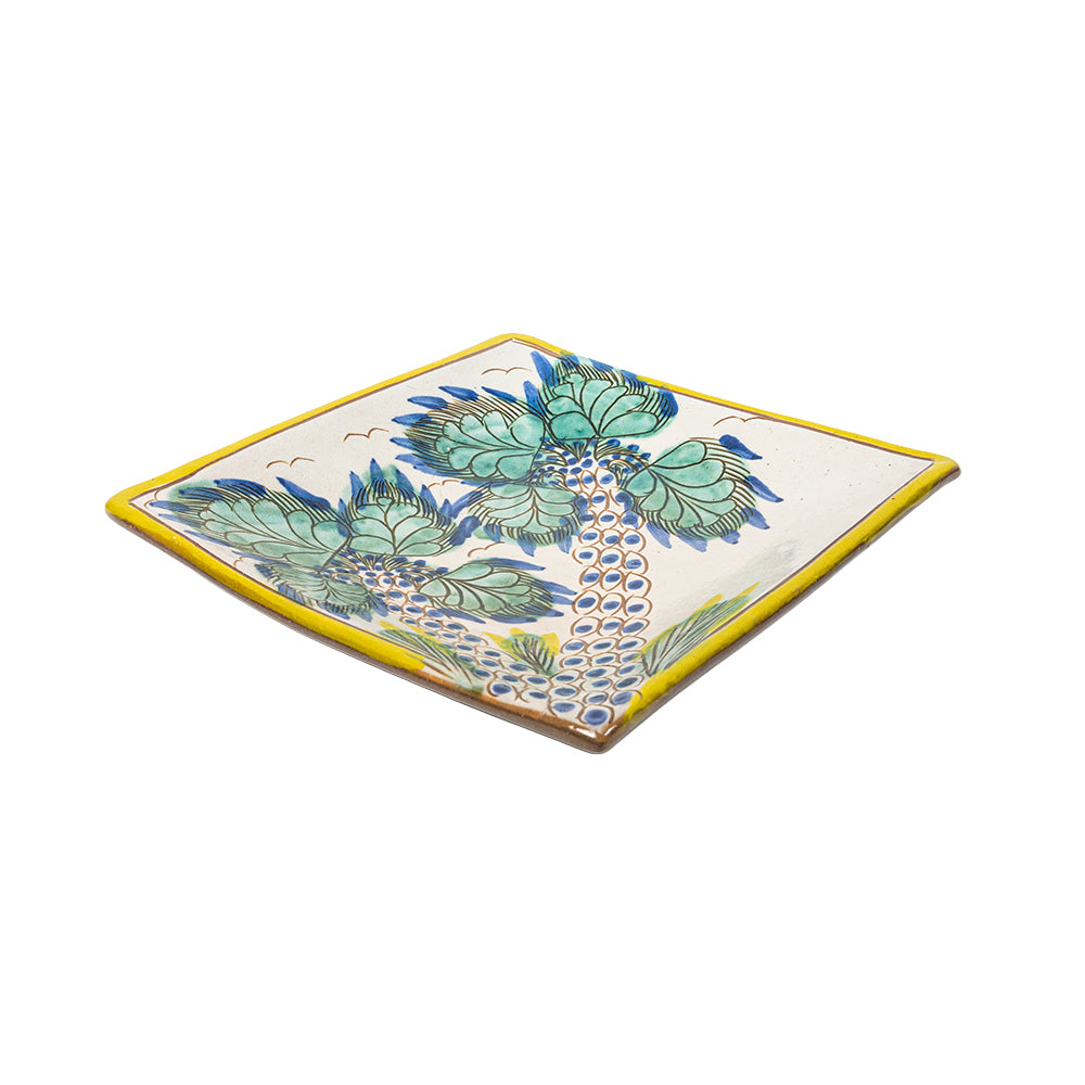 Palm Bloom Square Plate