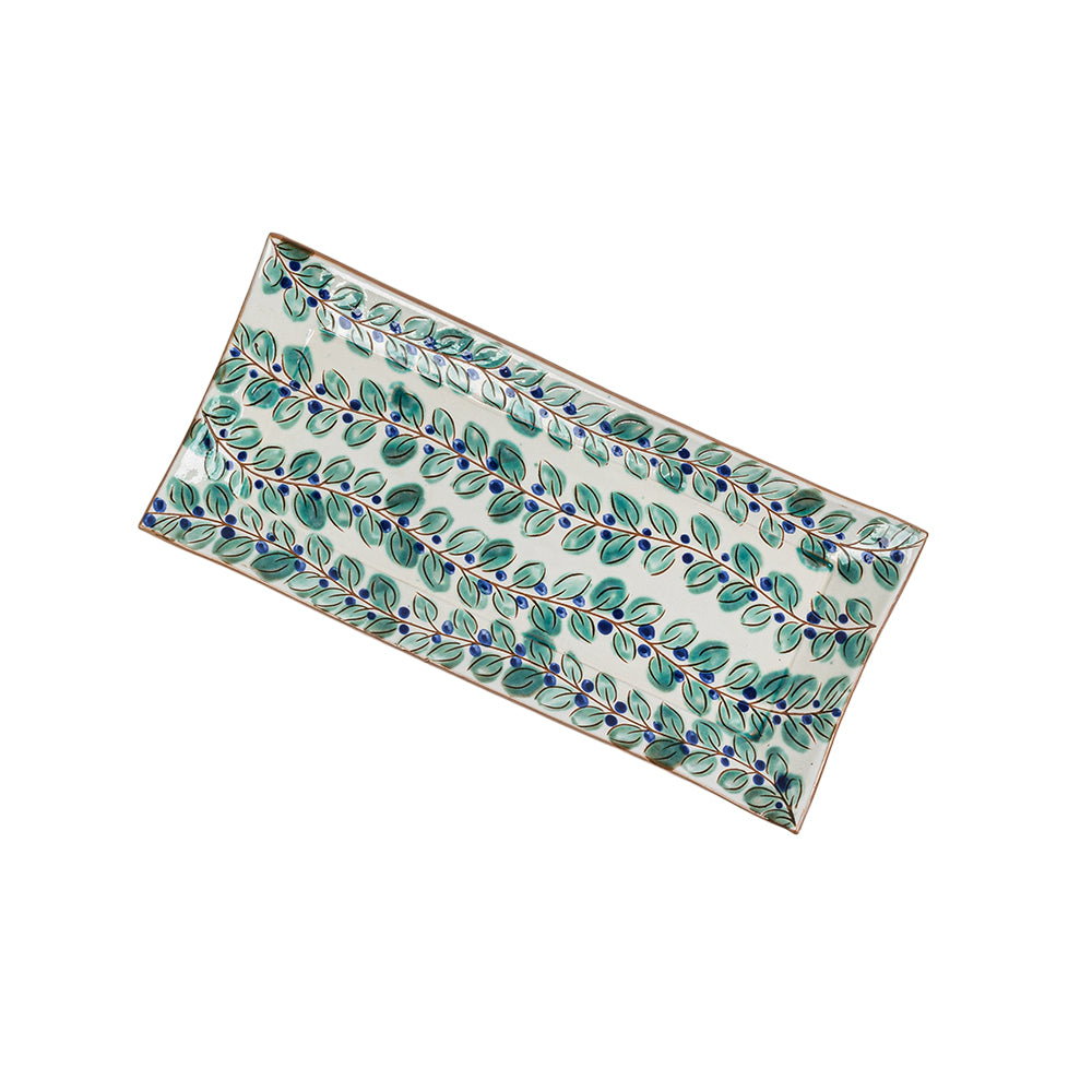 Olive Branch Rectangular Tray