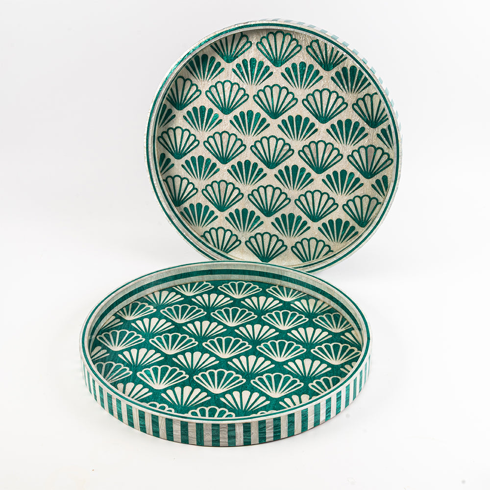 Green Shell Tray