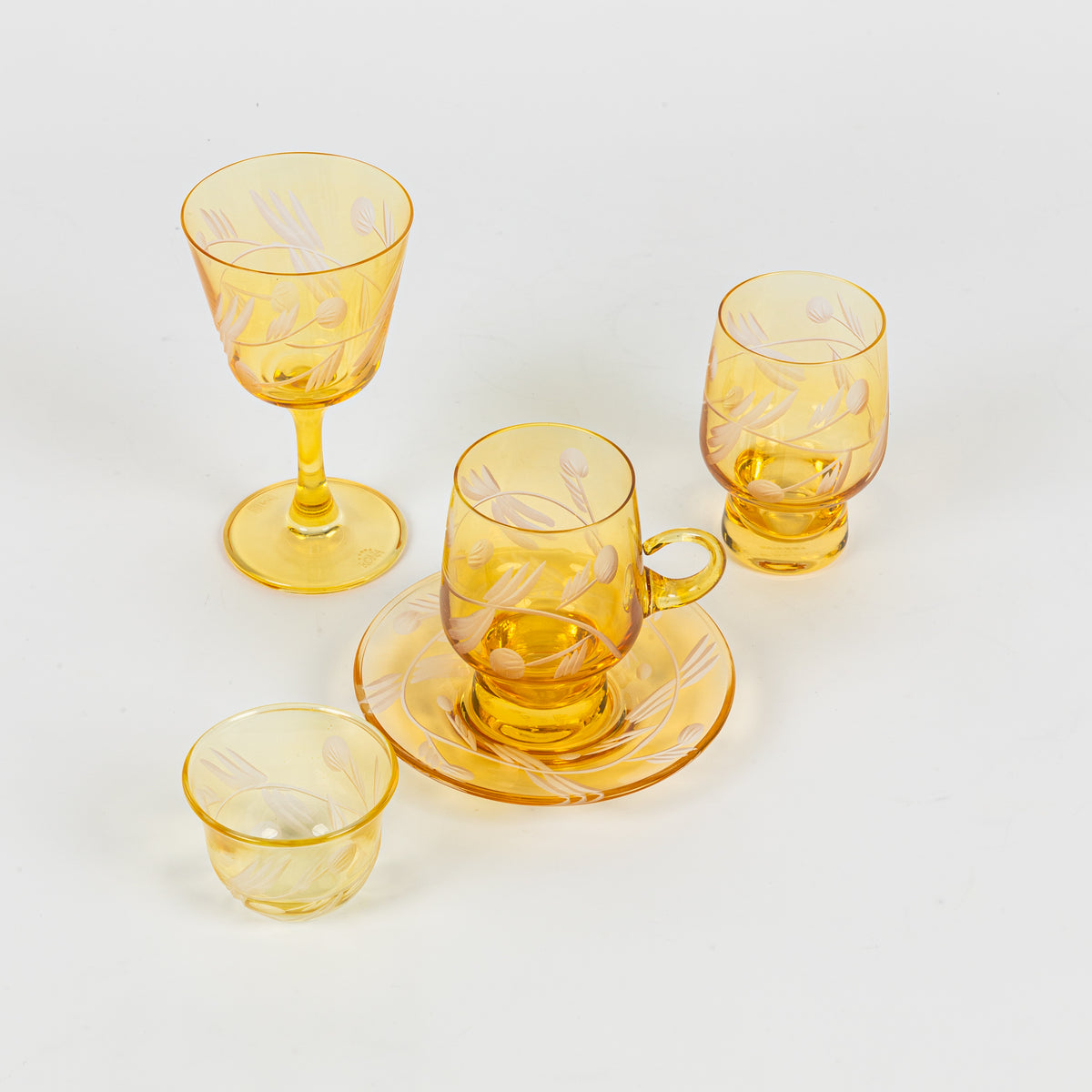 The Amber Laurel  | Water Glasses Set