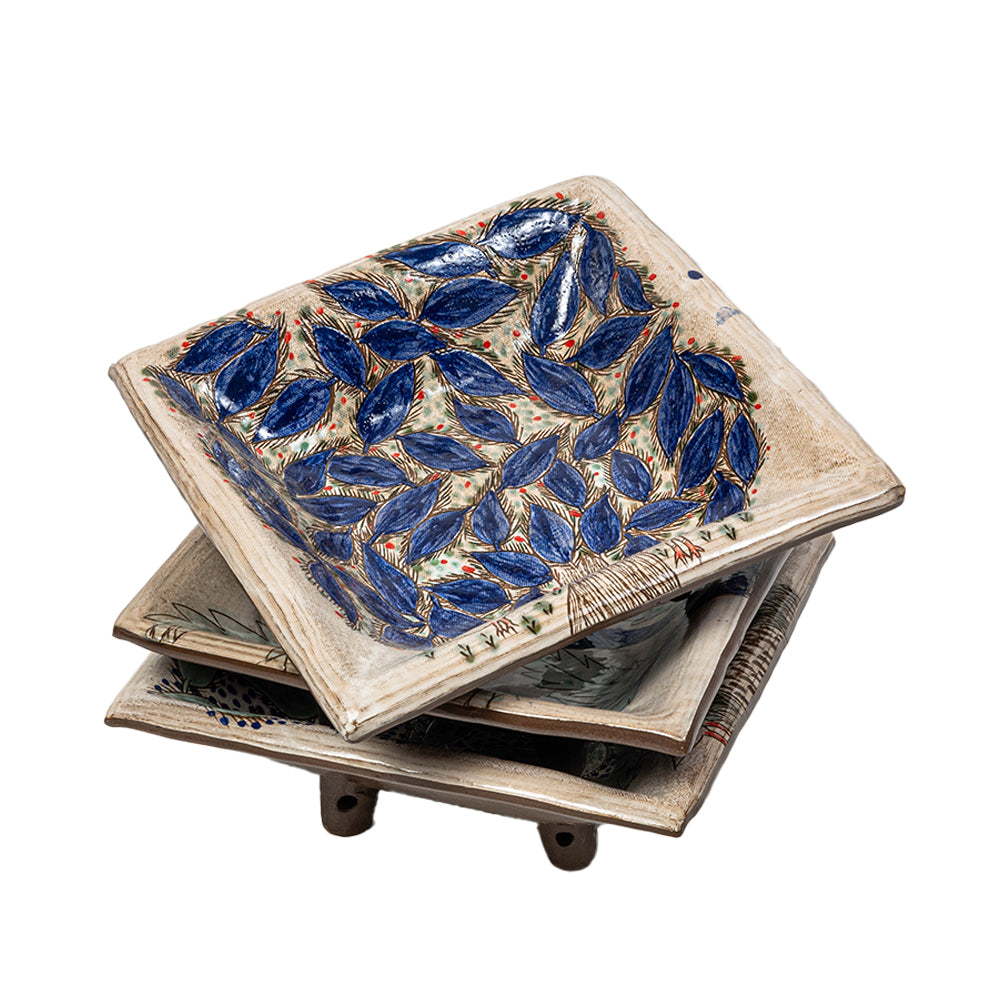 Blue Leaf Bowl
