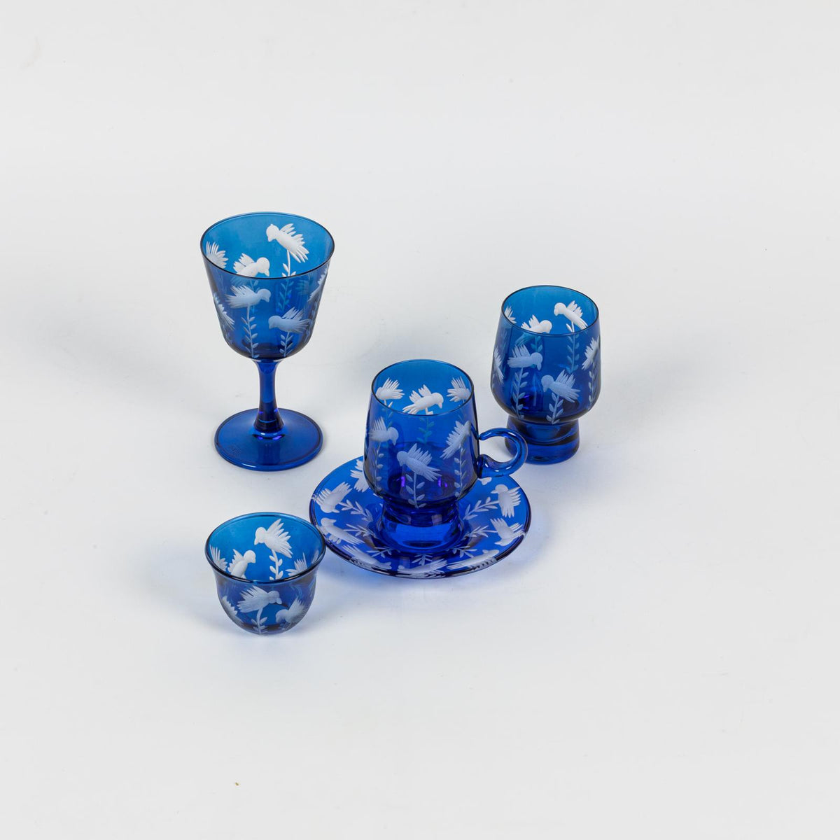 The Blue Doves Collection | Water Glasses Set 🕊️