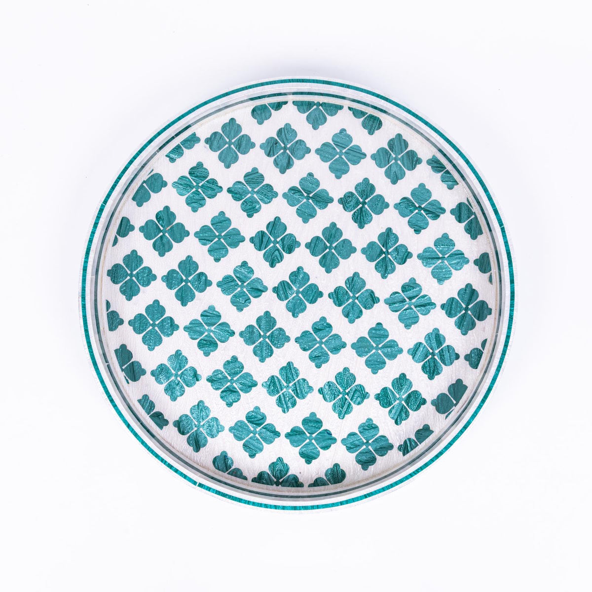 Clover Round Lovry Tray