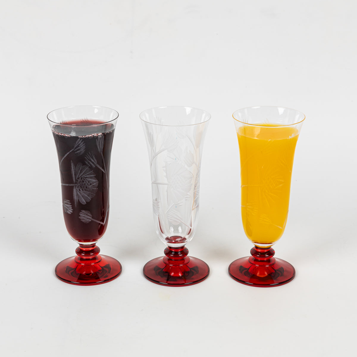 The Red Laurel l  | Juice Glasses Set