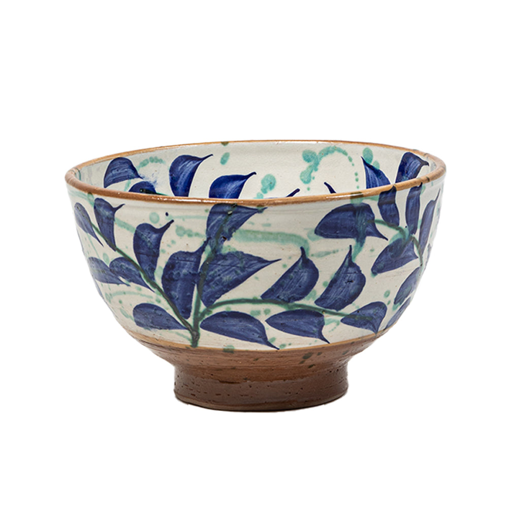 Blue Leaf Bowl Large