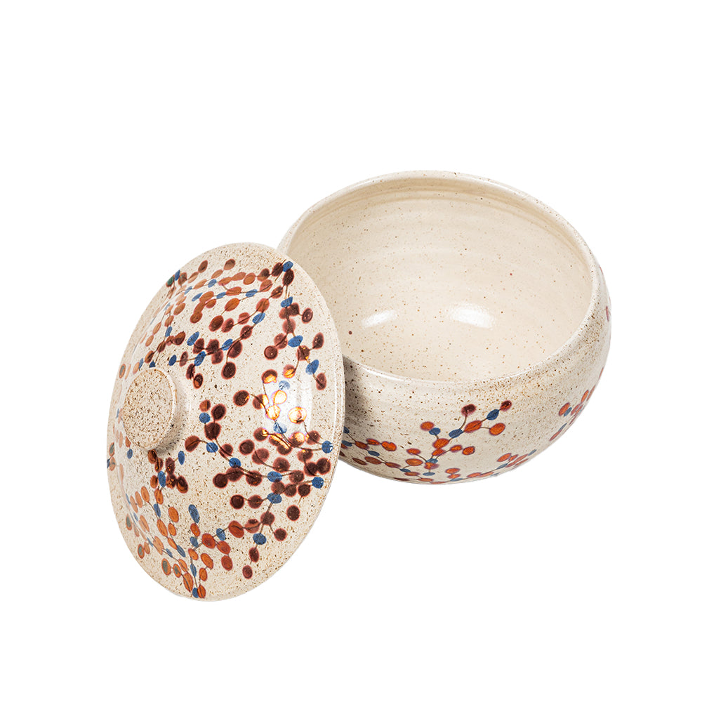 Berry Vine Lidded Pot