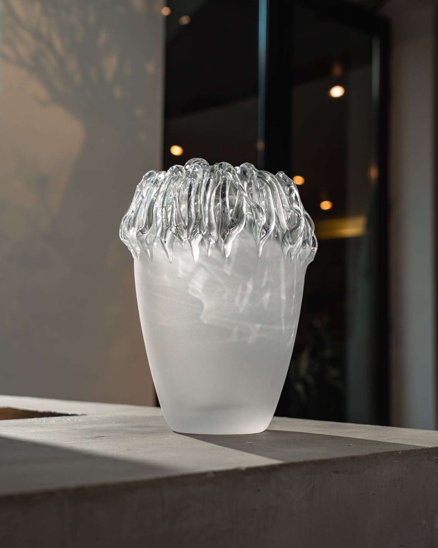 Frosted Pearl Vase