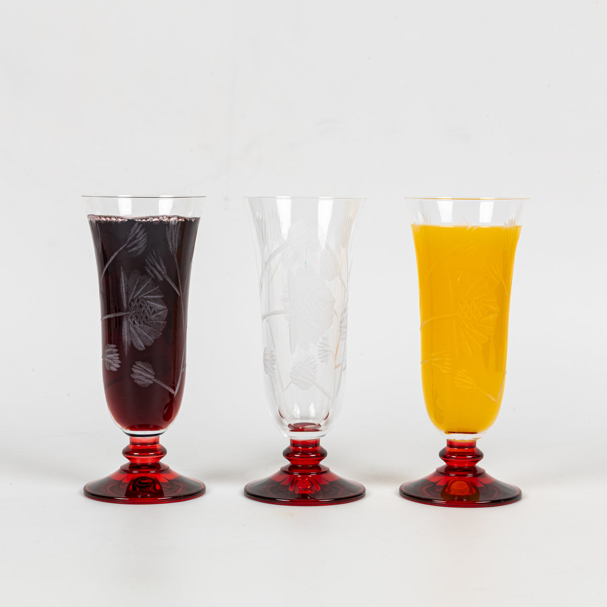 The Red Laurel l  | Juice Glasses Set