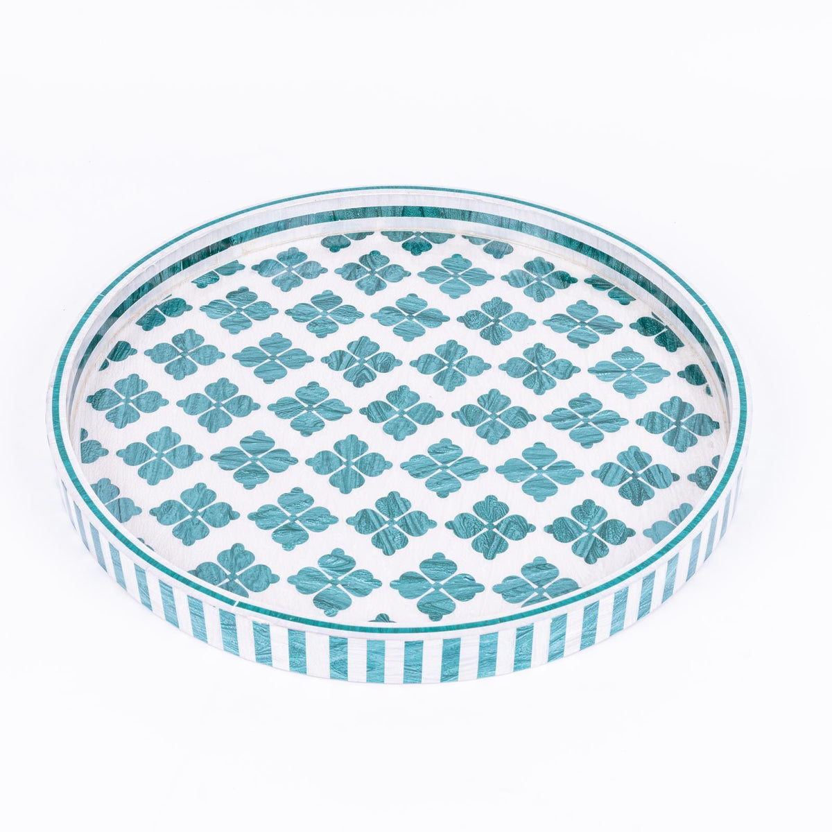 Clover Round Lovry Tray