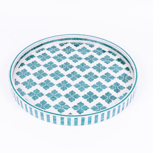 Clover Round Lovry Tray