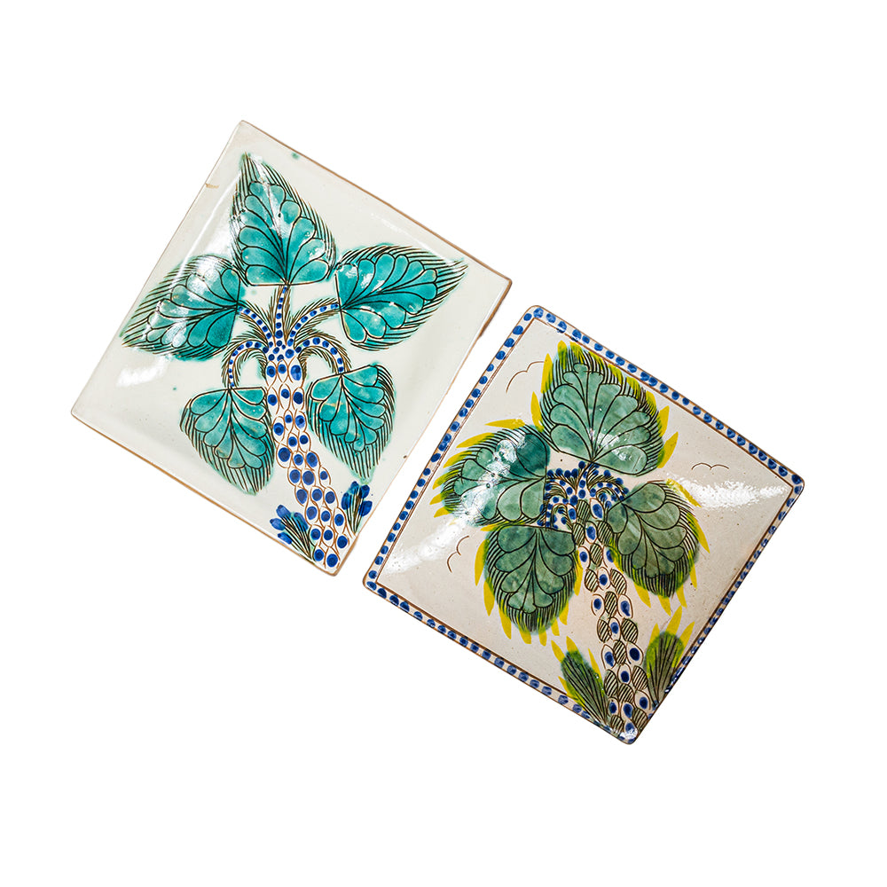 Turquoise Square Plate