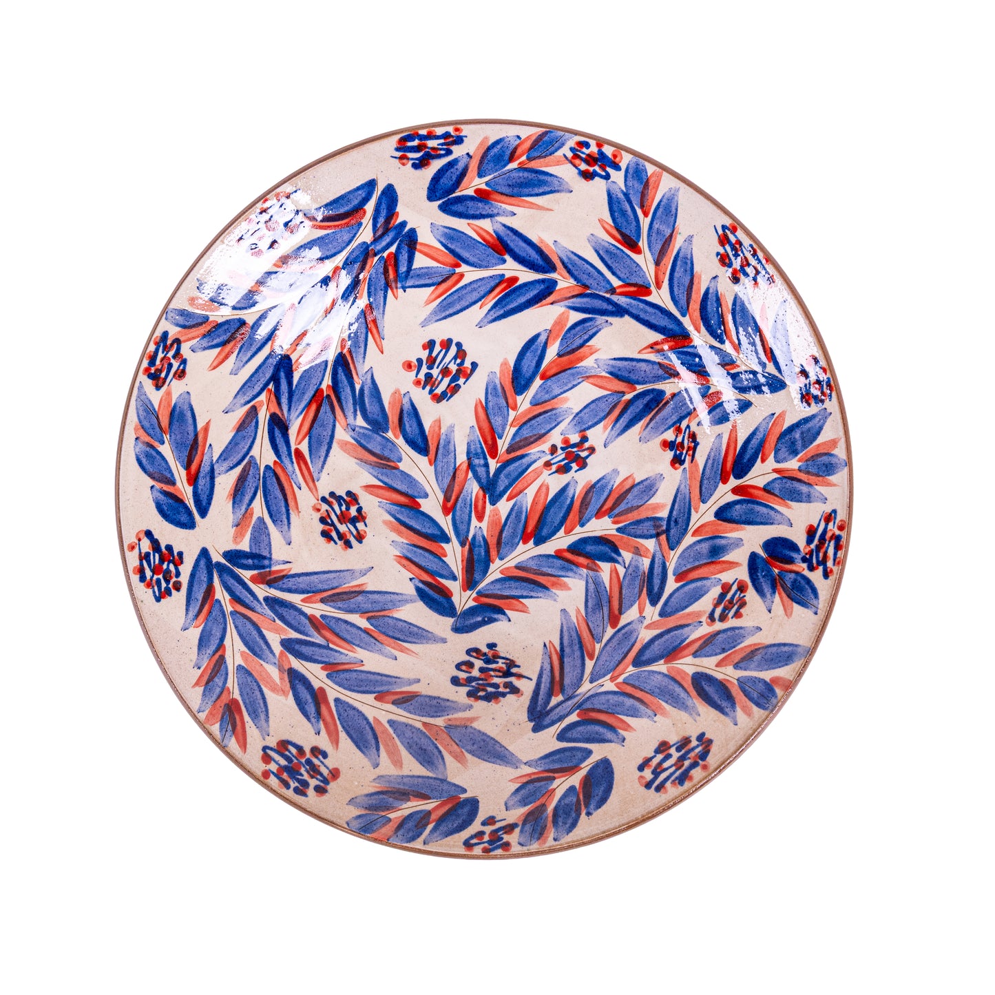 Coral Azure Garden Plate