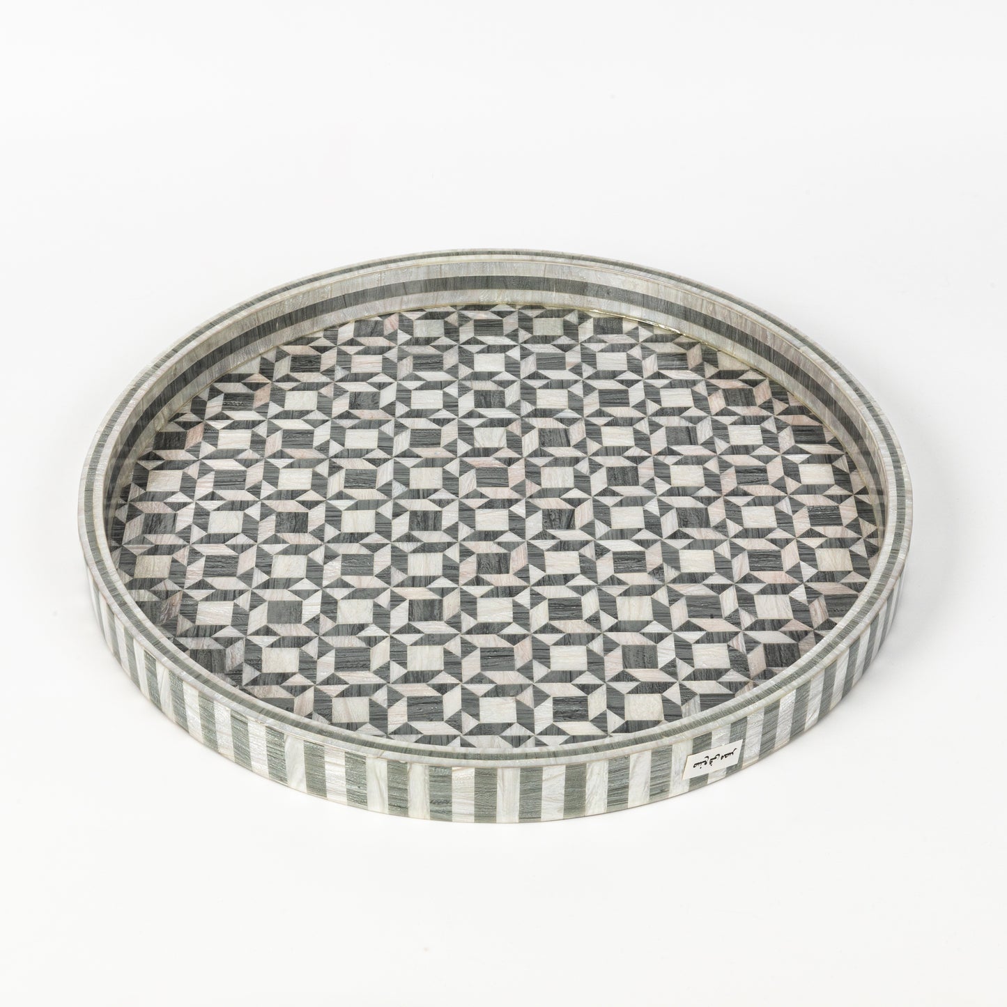 Grey Andalus Mosaic Tray (NEW)