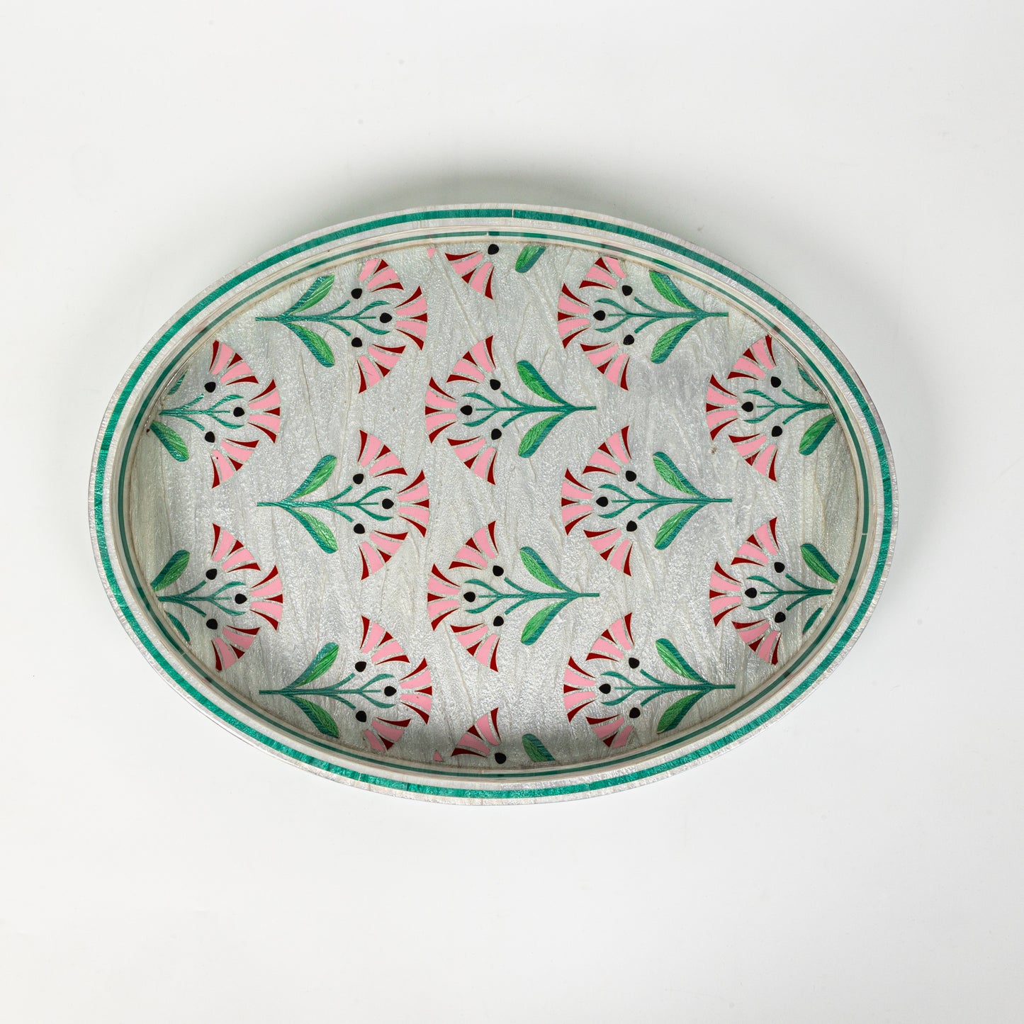 Oval Blush Bloom Tray (NEW)